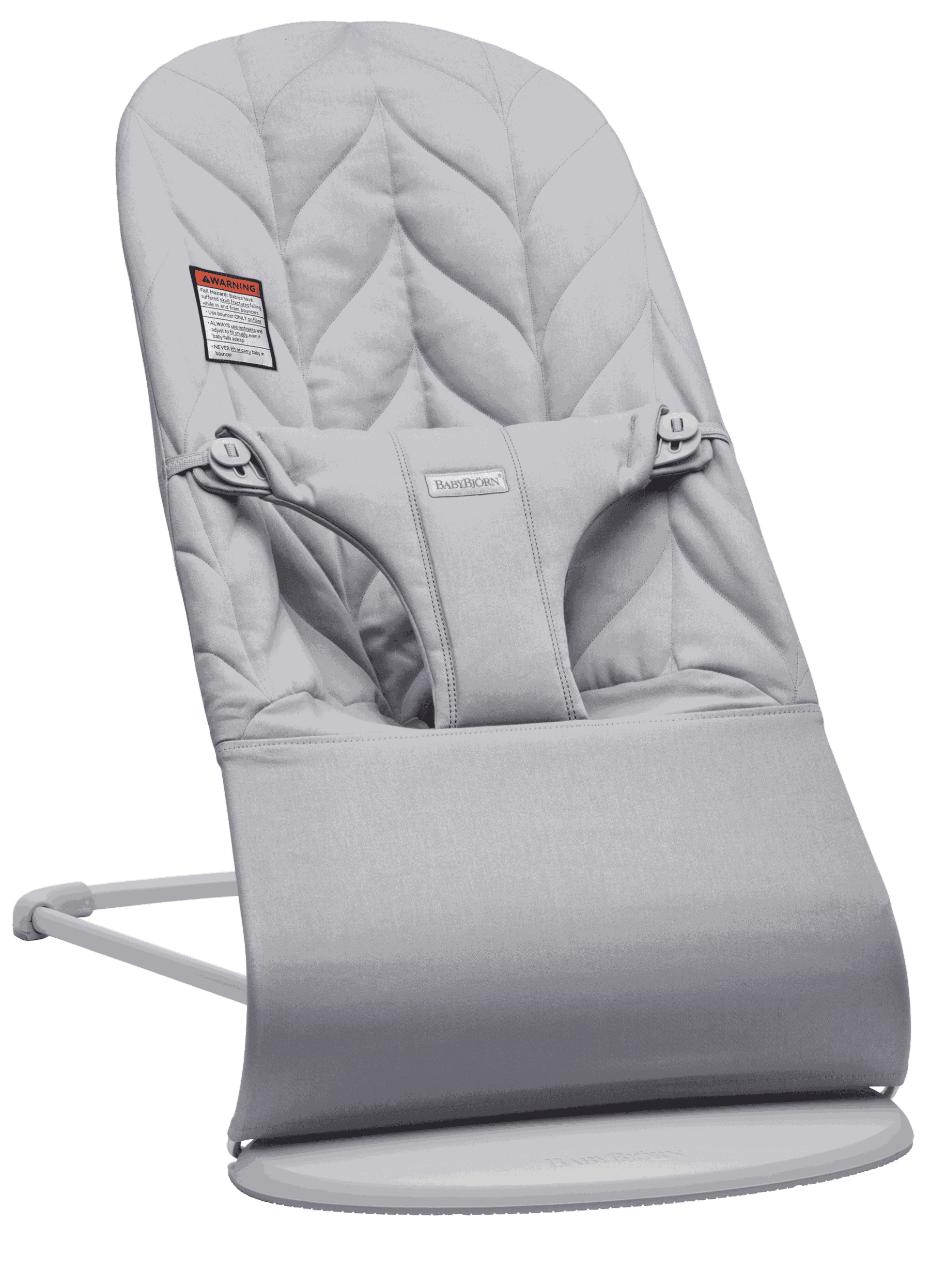 BabyBjorn Bouncer Bliss Baby Bouncer, Petal Quilt, Light Grey, 1 Piece