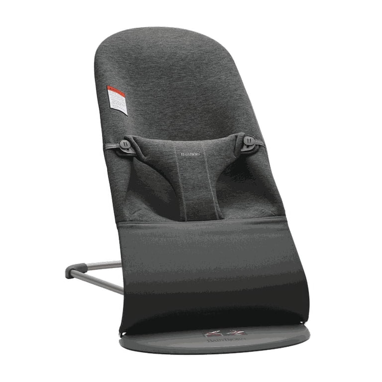 BabyBjorn Bouncer Bliss, Charcoal Gray, 3D Jersey, Dark Frame, 0-2