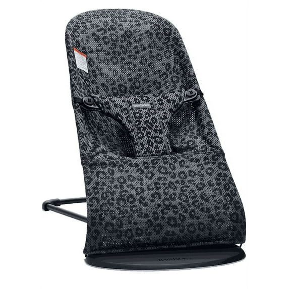 BabyBjorn Bouncer Bliss, Black frame, Mesh, Anthracite/Leopard