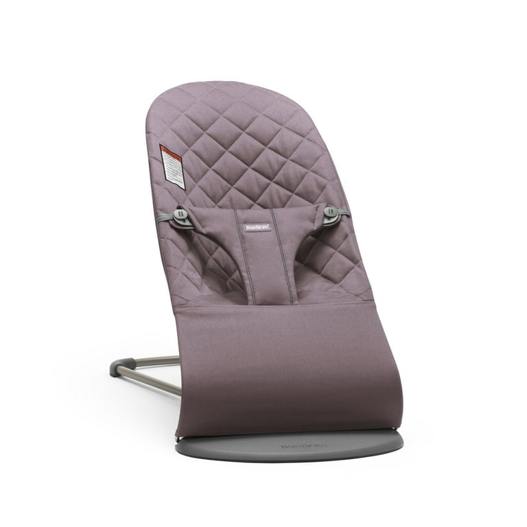 BabyBjorn Bouncer Bliss, Dark Grey Frame, Cotton, Classic Quilt