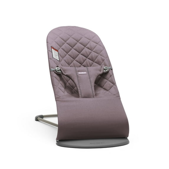 BabyBjorn Bouncer Bliss, Dark grey frame, Cotton, Classic quilt, Dark purple