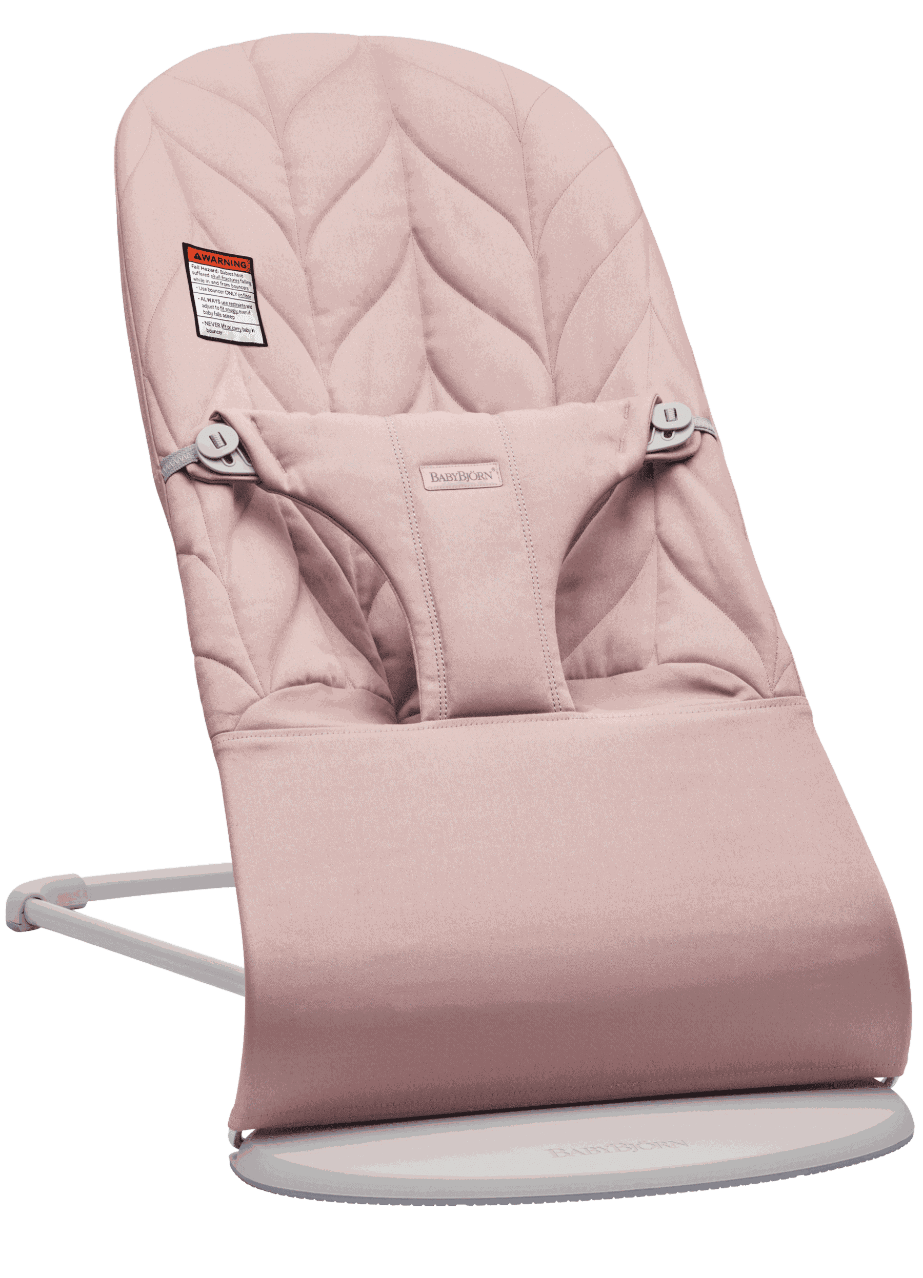 BabyBjorn Bouncer Bliss, Portable, Petal Quilt, Dusty Pink, Woven