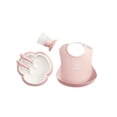thumbnail image 1 of BabyBjorn Dinner Set Powder Pink Toddler Non-Slip 5 Piece, 1 of 3