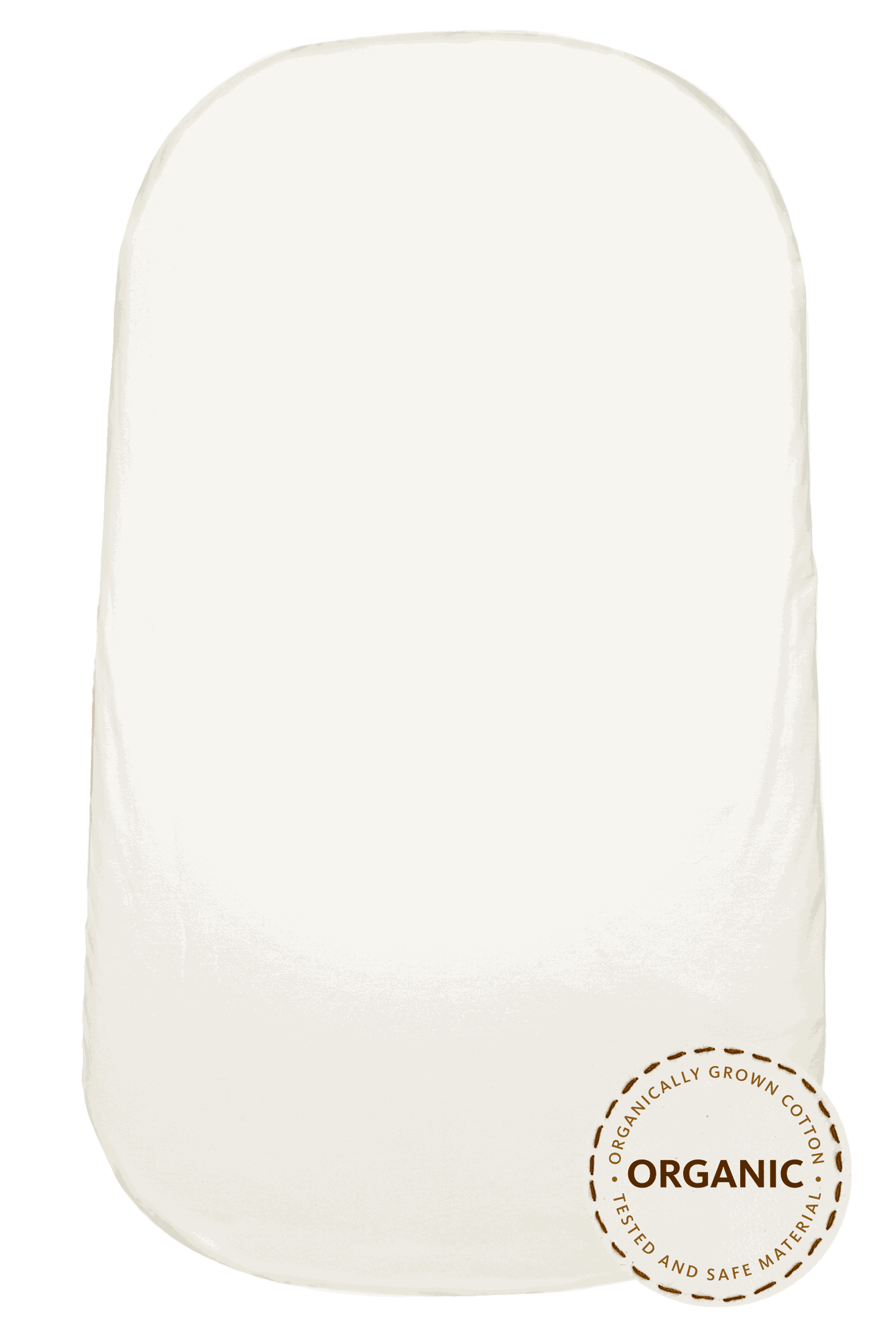 BabyBjorn Fitted Sheet for Cradle, Organic, Cotton, White, 1 Piece