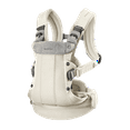 thumbnail image 1 of BabyBjorn Harmony 3D Mesh Baby Carrier for Infant, 3-Position, Cream, One Size, 1 of 7