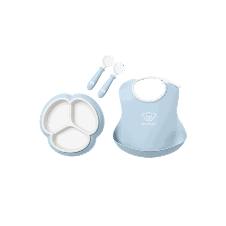 BabyBjorn Mealtime Set, 4pcs Powder Blue