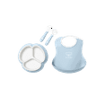 thumbnail image 1 of BabyBjorn Mealtime Set, 4-Piece, Non-Slip, Powder Blue, 1 of 3