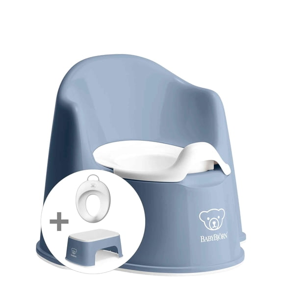 BabyBjorn Potty Training Bundle, Deep Blue/White