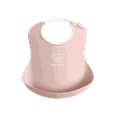 thumbnail image 1 of BabyBjorn Reusable Plastic Baby Bib, Powder Pink, 1 Piece, 1 of 4