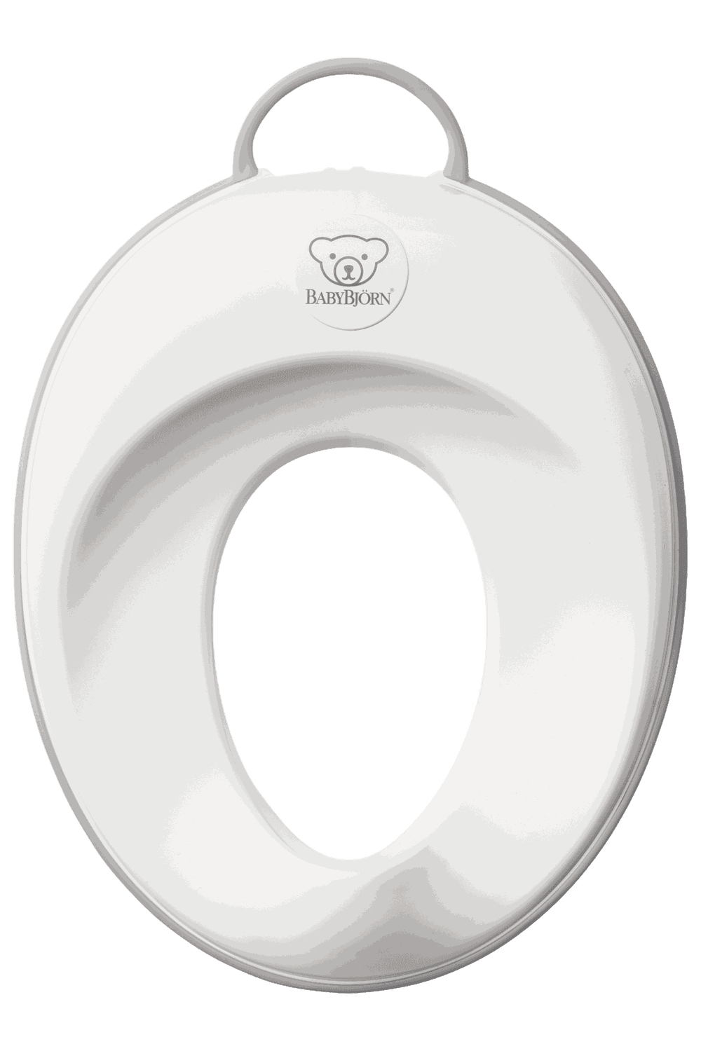 White and Gray Ergonomic Toilet Training Seat