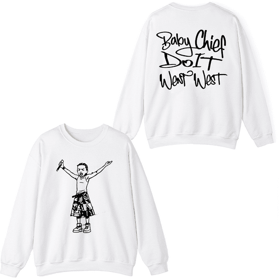 BabyChiefDoit Merch Went West Crewneck Sweatshirt Fashion Unisex Men Women Long Sleeve