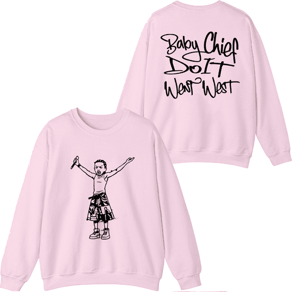 BabyChiefDoit Merch Went West Crewneck Sweatshirt Fashion Unisex Men Women Long Sleeve