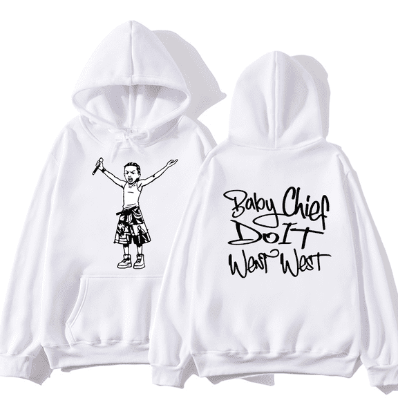 BabyChiefDoit New Logo Hoodies Merch Long Sleeve Hooded Unisex Hip Hop Sweatshirt Hoody