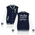 thumbnail image 1 of BabyChiefDoit WENT WEST Baseball Jacket Men's & Women's Varsity Style Ribbed Trim Coat, 1 of 4