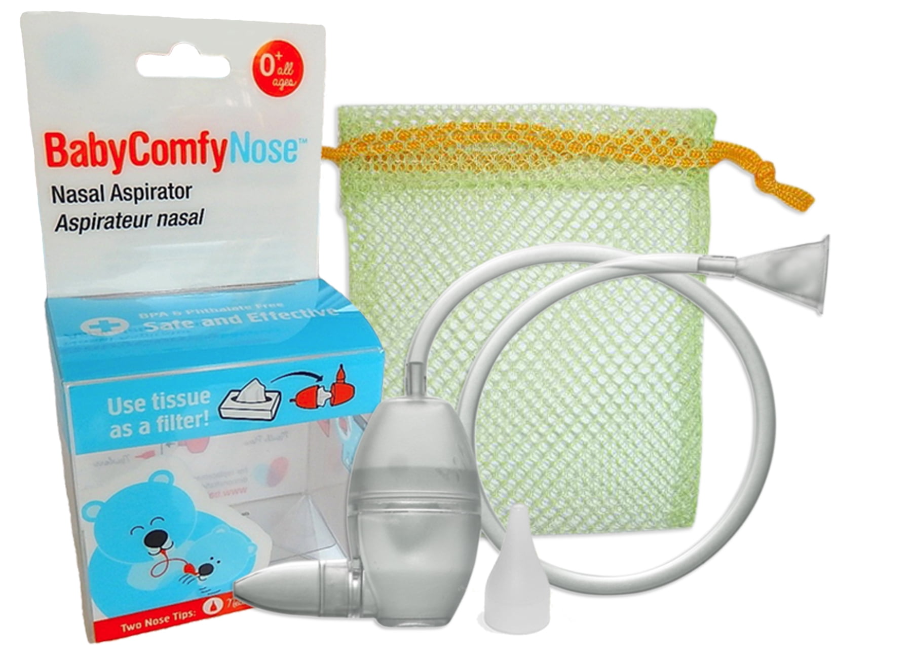 Baby Comfy Nose Nasal Aspirator, Hygienically & Safely Removes