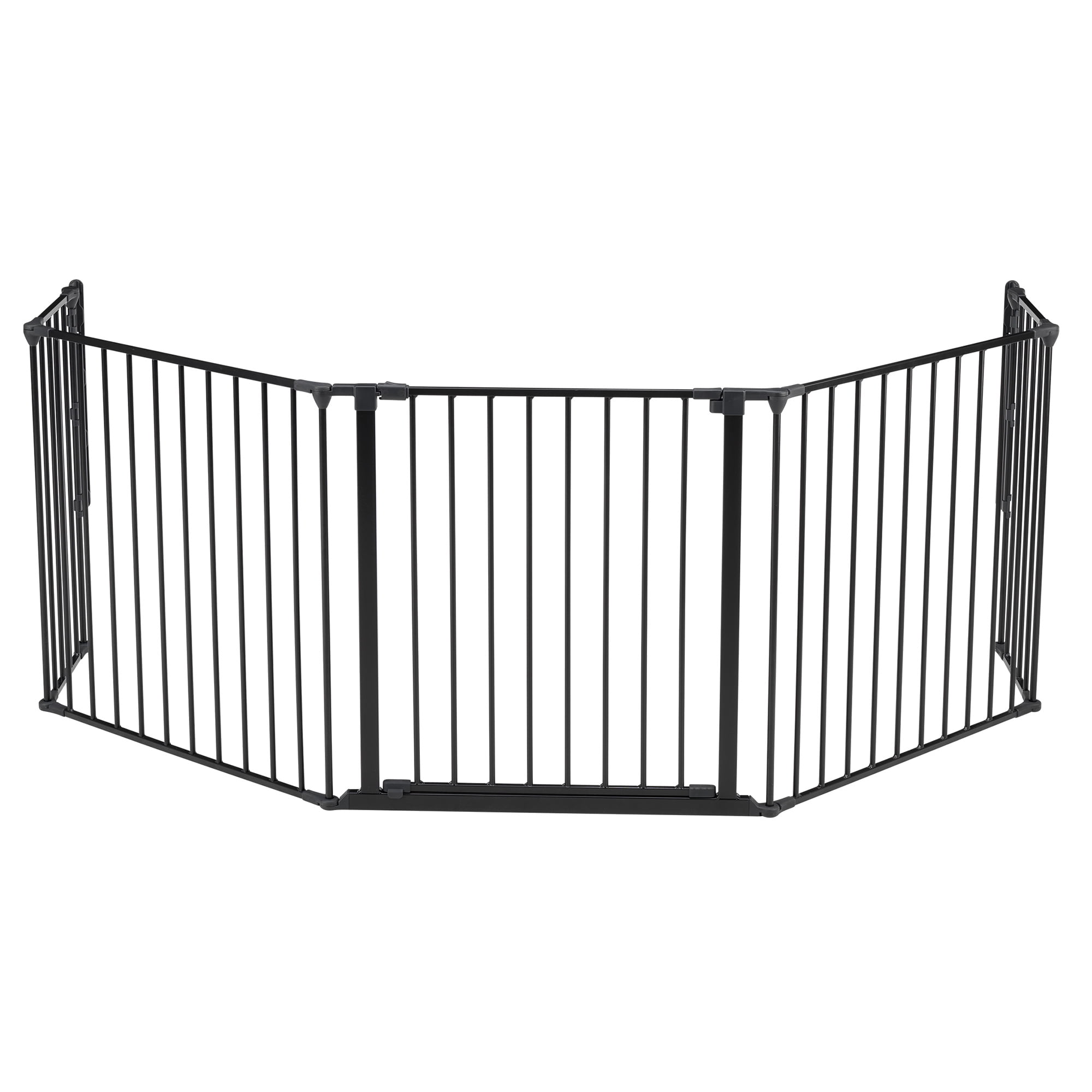XL Black Metal Flex Hearth Safety Gate