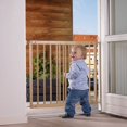 thumbnail image 1 of BabyDan MultiDan Wall Mount 23.9-40.1 Inch Doorway Safety Baby Gate, Beechwood, 1 of 5