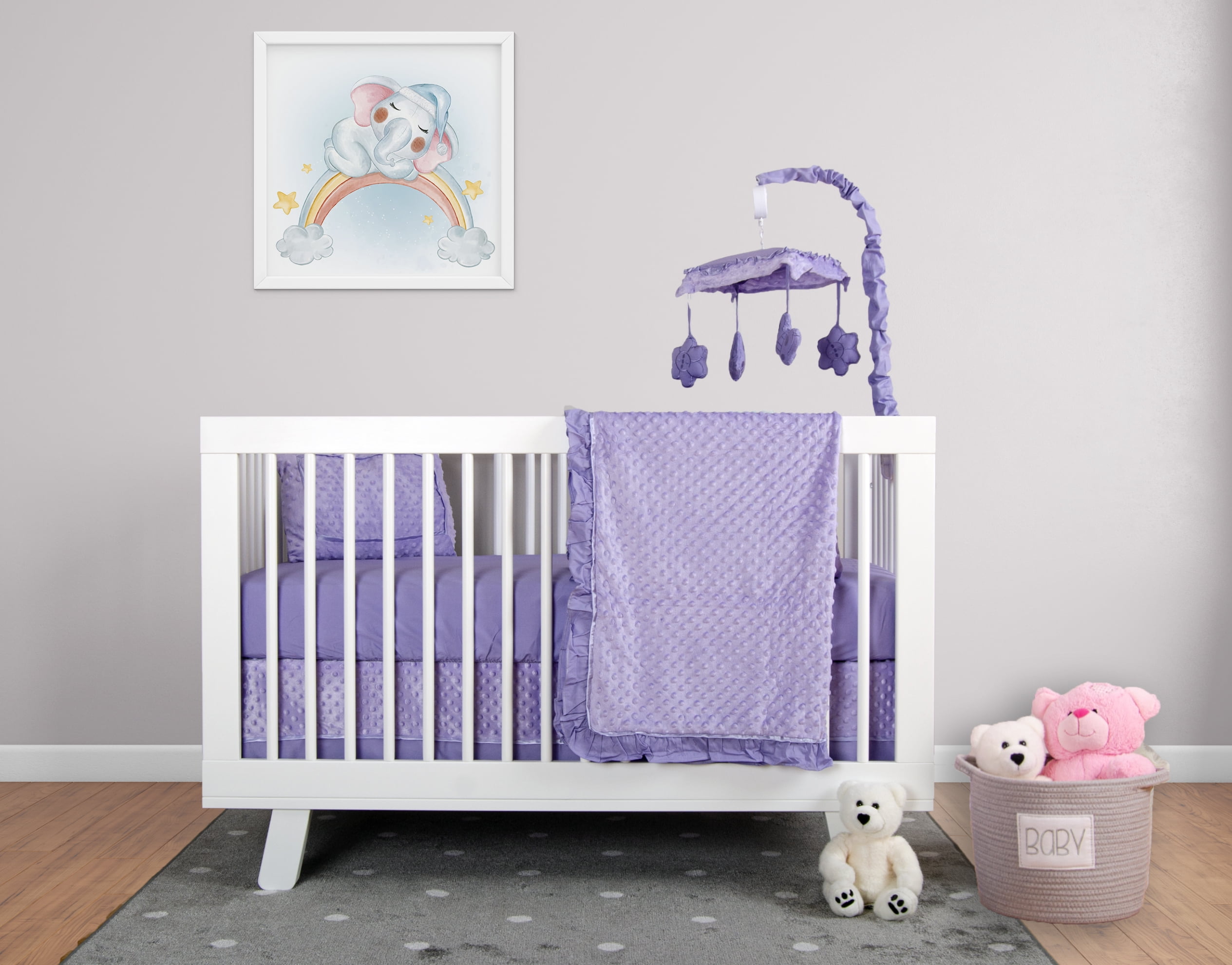 Crib Bedding Sets Purple Walmart