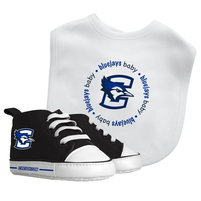 BabyFanatic 2 Piece Bib and Shoes - NCAA Creighton - White Unisex Infant Apparel