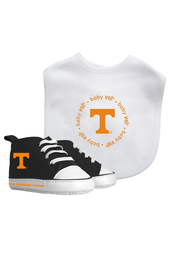 BabyFanatic 2 Piece Bib and Shoes - NCAA Tennessee Volunteers - White Unisex Infant Apparel