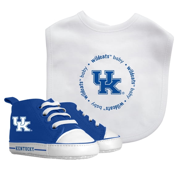 BabyFanatic 2 Piece Bib and Shoes - NFL Kentucky Wildcats - Unisex Infant Apparel