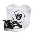 thumbnail image 1 of BabyFanatic 2 Piece Bib and Shoes - NFL Las Vegas Raiders - White Unisex Infant Apparel, 1 of 4