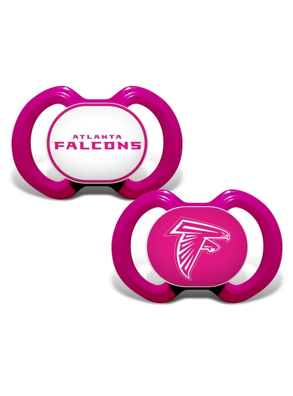 BabyFanatic Girls Pink Pacifier 2-Pack - NFL Atlanta Falcons