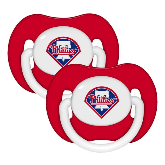 BabyFanatic Official Sport Pacifier 2-Pack - MLB Philadelphia Phillies