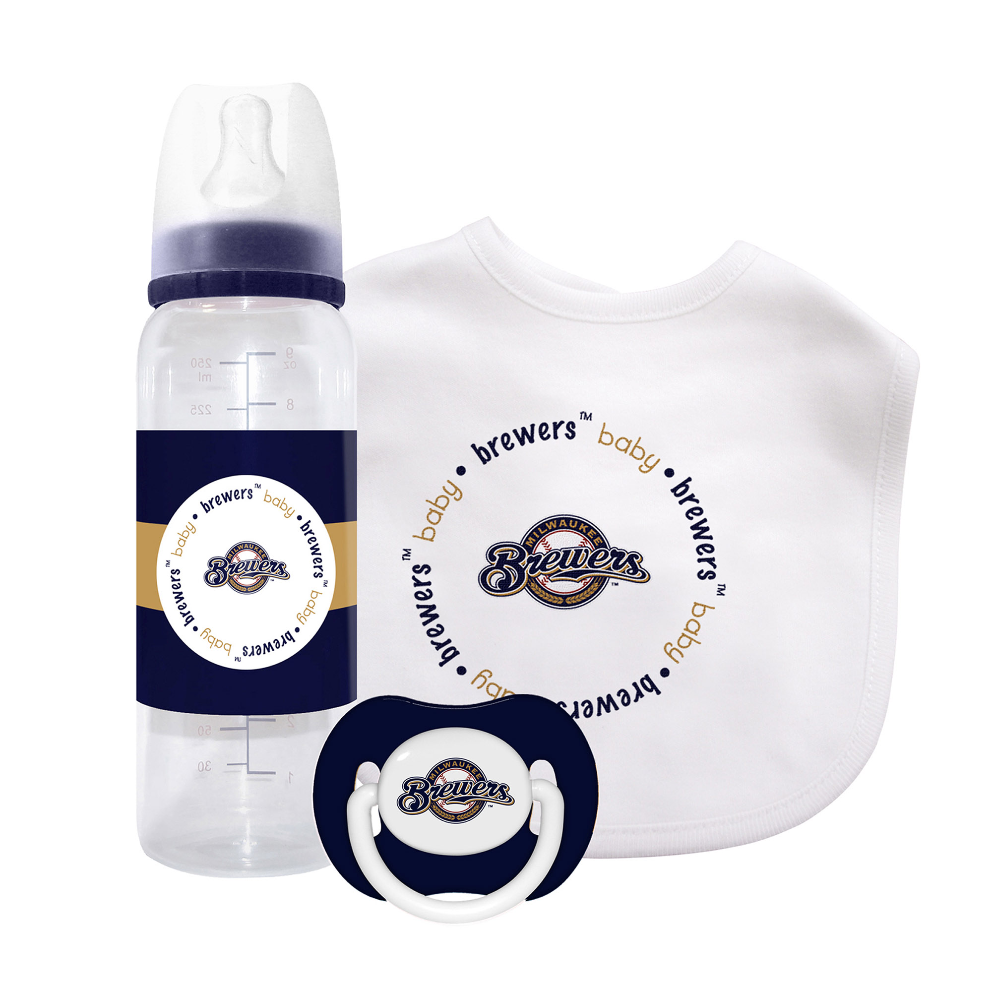 BabyFanatic Officially Licensed 3 Piece Unisex Gift Set - MLB Milwaukee Brewers - image 1 of 4