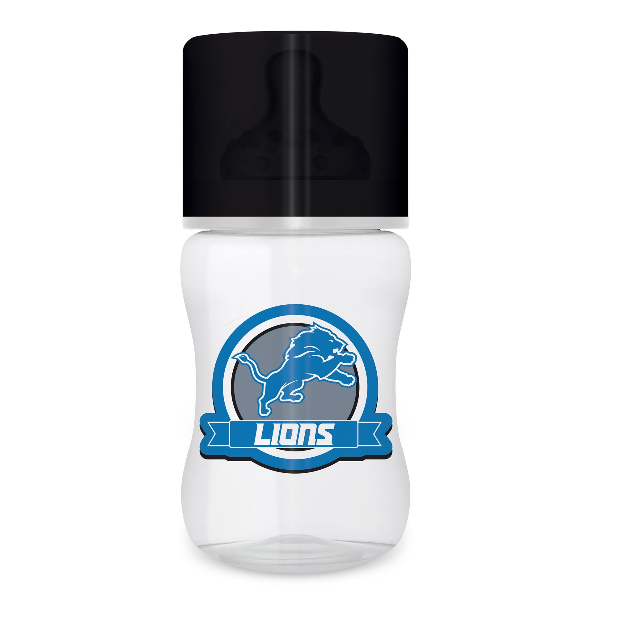 Detroit Lions Large NFL Team Color Clear Sports Bottle