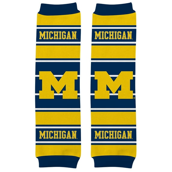 BabyFanatic Officially Licensed Toddler & Baby Unisex Crawler Leg Warmers - NCAA Michigan Wolverines