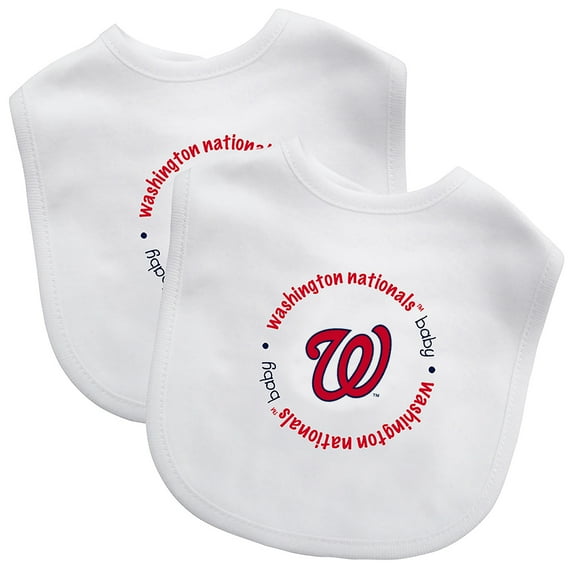 BabyFanatic Officially Licensed Unisex Baby Bibs 2 Pack - MLB Washington Nationals