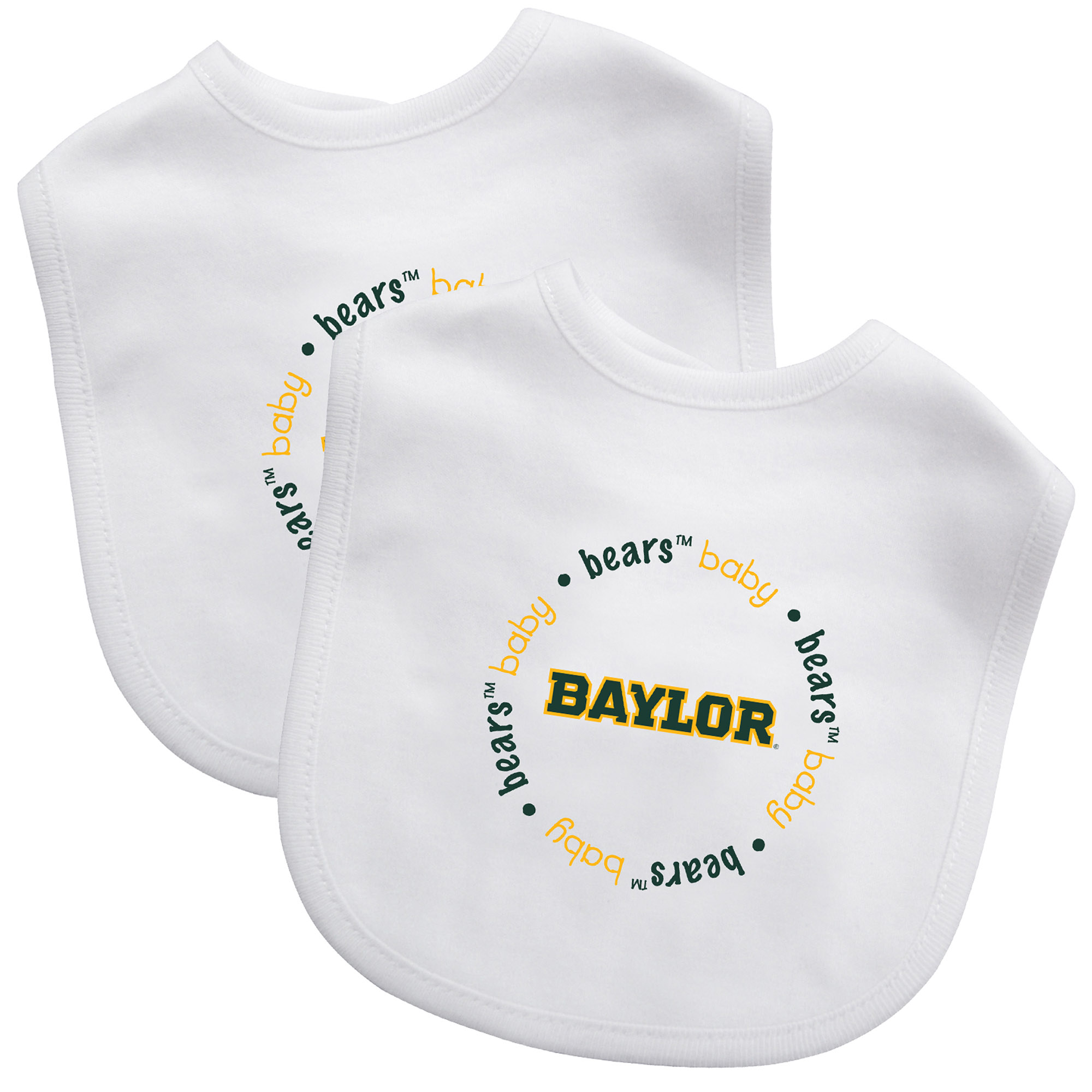BabyFanatic Officially Licensed Unisex Baby Bibs 2 Pack - NCAA Baylor Bears - image 1 of 3