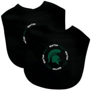 BabyFanatic Officially Licensed Unisex Baby Bibs 2 Pack - NCAA Michigan State Spartans