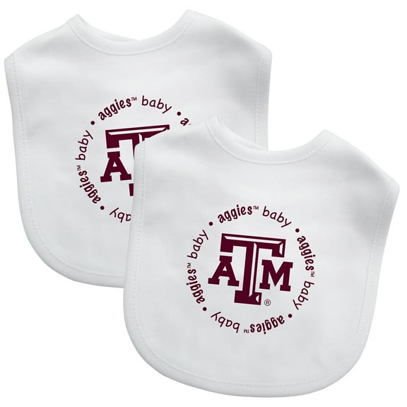 BabyFanatic Officially Licensed Unisex Baby Bibs 2 Pack - NCAA Texas A&M Aggies