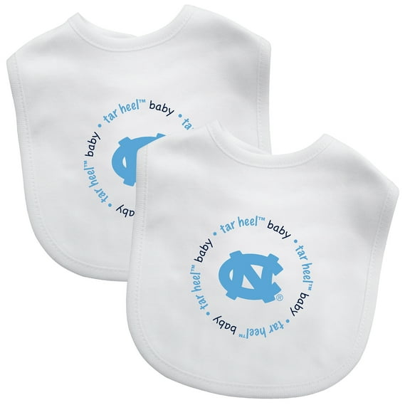 BabyFanatic Officially Licensed Unisex Baby Bibs 2 Pack - NCAA UNC Tar Heels