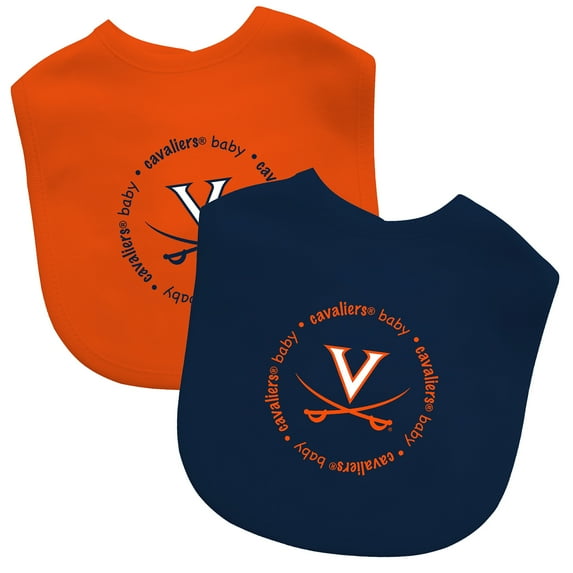BabyFanatic Officially Licensed Unisex Baby Bibs 2 Pack - NCAA Virginia Cavaliers