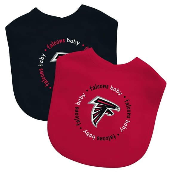 BabyFanatic Officially Licensed Unisex Baby Bibs 2 Pack - NFL Atlanta Falcons