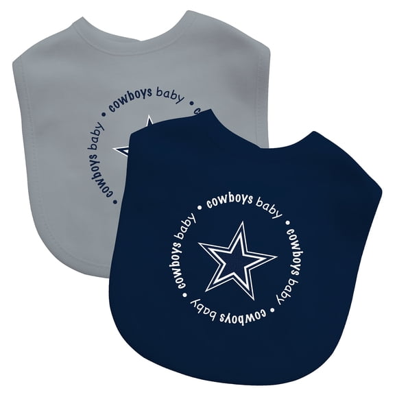 BabyFanatic Officially Licensed Unisex Baby Bibs 2 Pack - NFL Dallas Cowboys