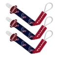 thumbnail image 1 of BabyFanatic Officially Licensed Unisex Baby Pacifier Clip 3-Pack NFL Houston Texans, 1 of 3