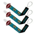 thumbnail image 1 of BabyFanatic Officially Licensed Unisex Baby Pacifier Clip 3-Pack NFL Jacksonville Jaguars, 1 of 3