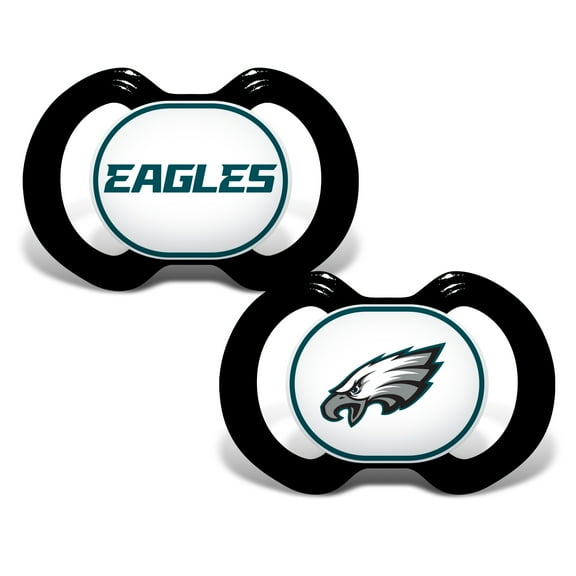 BabyFanatic Officially Licensed Unisex Pacifier 2-Pack - NFL Philadelphia Eagles