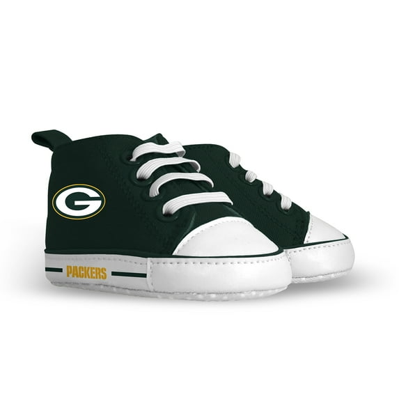 BabyFanatic Pre-Walkers High-Top Unisex Baby Shoes - NFL Green Bay Packers
