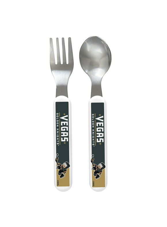 BabyFanatic Team Logo Fork And Spoon Pack - NHL Vegas Golden Knights