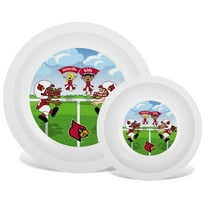 BabyFanatic Toddler & Baby Safe Plate & Bowl Set - Louisville Cardinals