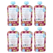 BabyLife Organics Baby Food, 6+ Months, Sweet Potato, Peach, Pear & Banana, 6 Pouches, 3.5 oz 99 g Each