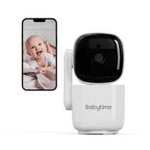BabyTime Indoor 2K/3MP 360° Pan/Tilt Wi-Fi Smart Home Security Camera with Privacy Mode