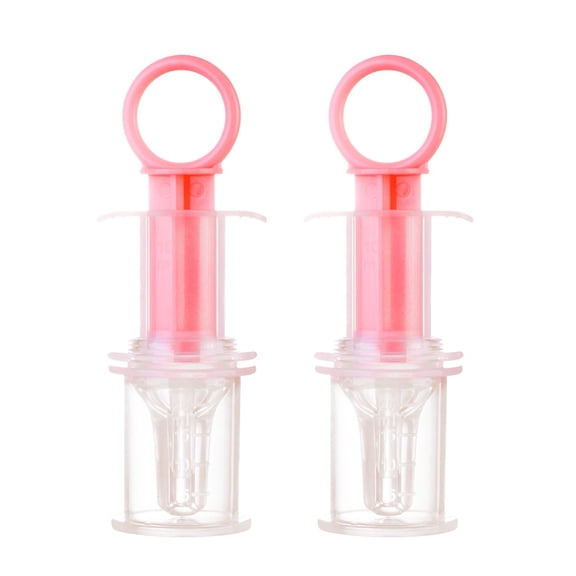 BabyX Kids Baby Oral Syringe & Dispenser Calibrated for Liquid Medicine, Reduce Mess, Easy Way to Orally Administer Medication, Includes Bottle Adapter, 2 Pack