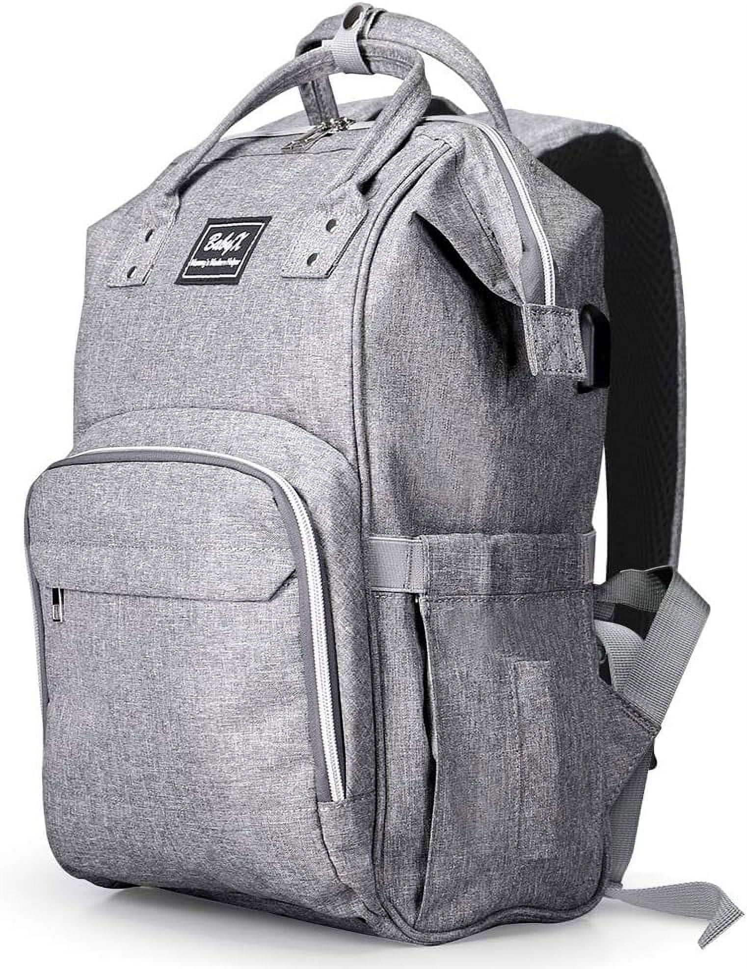 Grey diaper clearance backpack