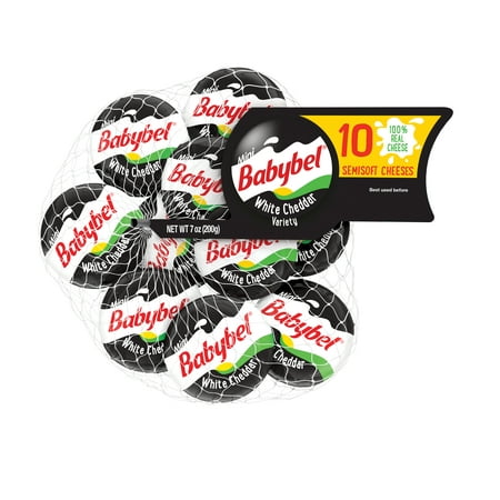 Babybel Mini Variety Semisoft Pieces White Cheddar Cheese, 10 Ct